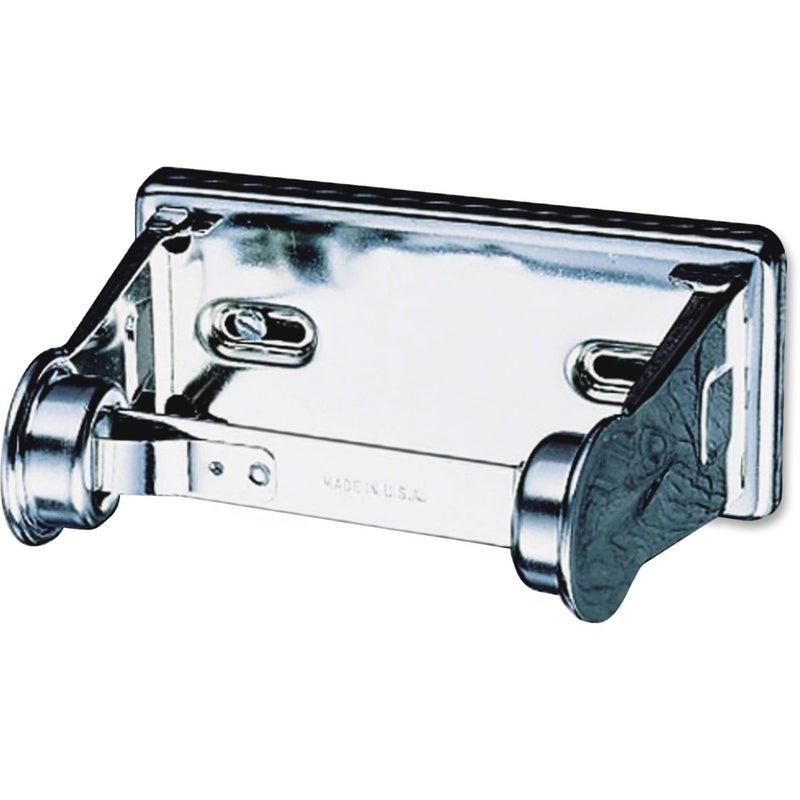 San Jamar - SJMR200XC R200XC Stainless Steel Standard Roll Locking Toilet Tissue Dispenser Chrome, 1 Count (Pack of 1) - Image 2